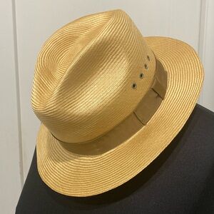 Brooks Brothers Straw Panama Fedora Hat